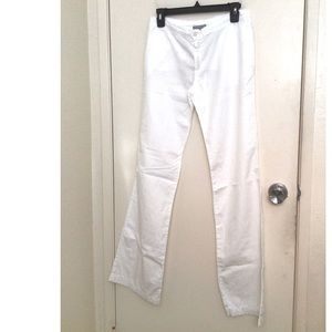 Rare James Perse White Straight Leg Pants